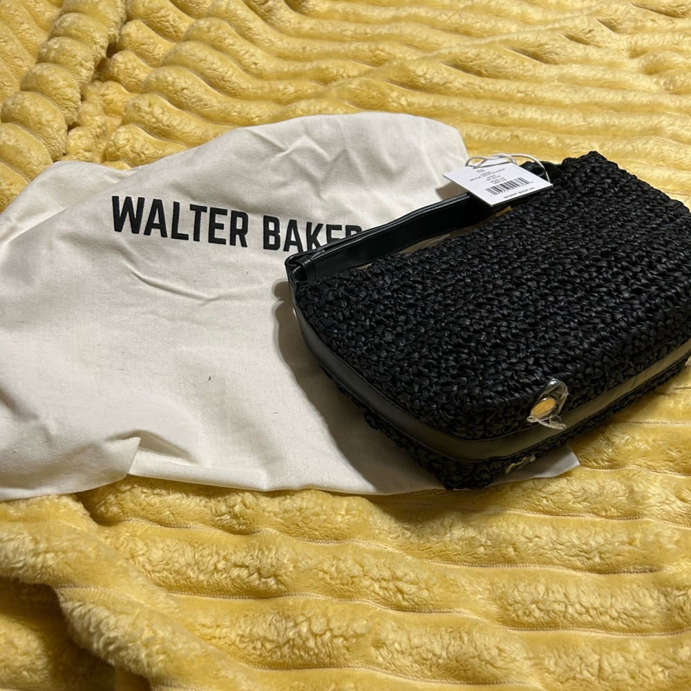 Walter Baker Black Woven Women's Bag